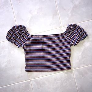 Striped crop top